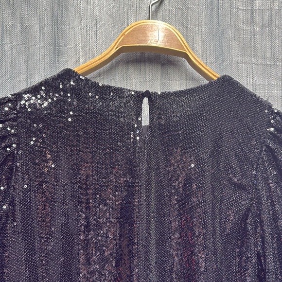 🇺🇸 ONLY Elegant Black Sequin Top size XS - Picture 9 of 10
